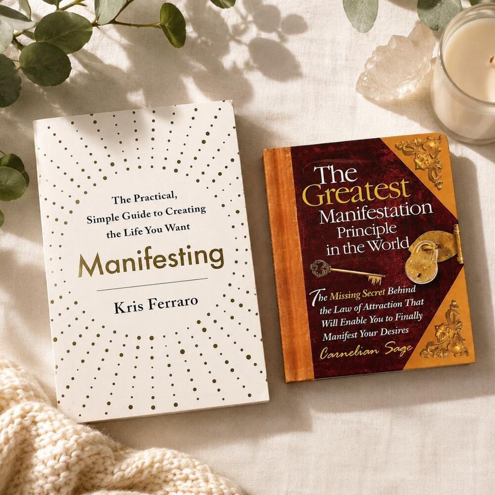 Manifestation Law of Attraction Spiritual Self Help Book Bundle 2 Books Ferraro